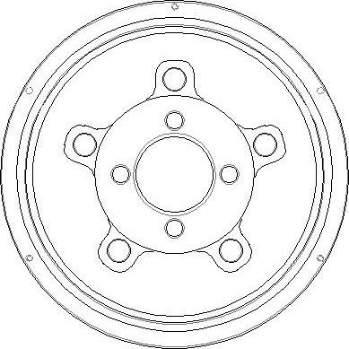 National NDR253 - Гальмівний барабан autocars.com.ua