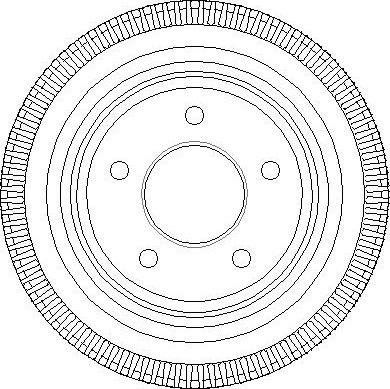 National NDR268 - Гальмівний барабан autocars.com.ua