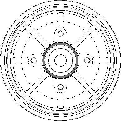NATIONAL NDR306 - Гальмівний барабан autocars.com.ua