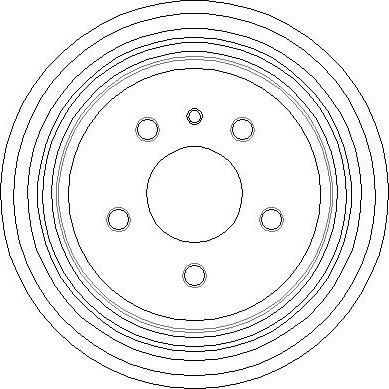 NATIONAL NDR315 - Гальмівний барабан autocars.com.ua