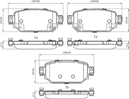 National NP3022 - Тормозные колодки, дисковые, комплект autodnr.net