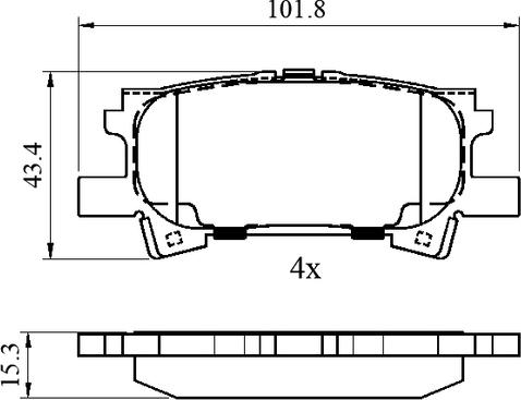 National NP3029 - Гальмівні колодки, дискові гальма autocars.com.ua