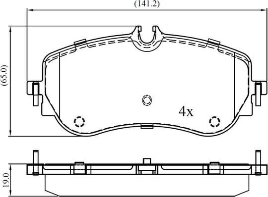 National NP3042 - Тормозные колодки, дисковые, комплект avtokuzovplus.com.ua