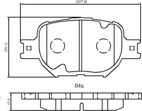 National NP3049 - Гальмівні колодки, дискові гальма autocars.com.ua