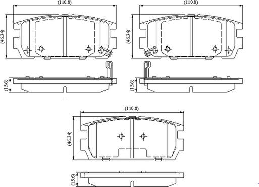 National NP3118 - Гальмівні колодки, дискові гальма autocars.com.ua