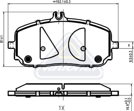 National NP3129 - Тормозные колодки, дисковые, комплект avtokuzovplus.com.ua