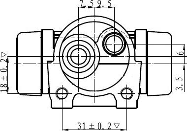 National NWC5013 - Колесный тормозной цилиндр avtokuzovplus.com.ua