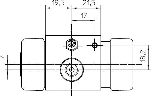NATIONAL NWC5014 - Колісний гальмівний циліндр autocars.com.ua