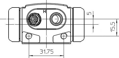 National NWC5027 - Колісний гальмівний циліндр autocars.com.ua