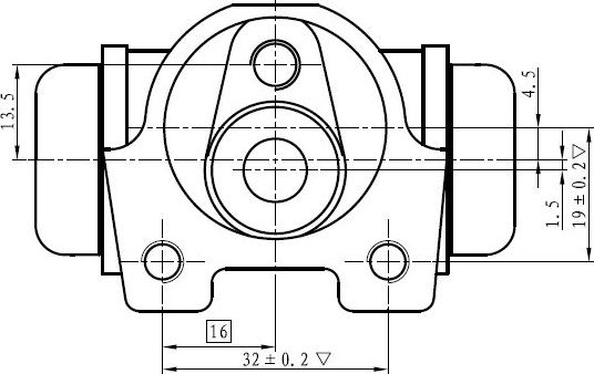 National NWC5035 - Колісний гальмівний циліндр autocars.com.ua