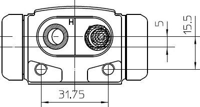 National NWC5066 - Колісний гальмівний циліндр autocars.com.ua