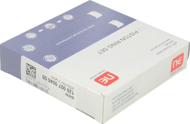 NE 120007004500 - Комплект поршневих кілець autocars.com.ua