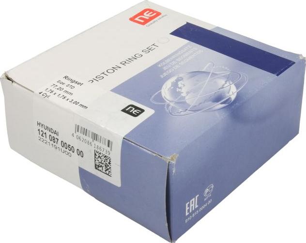 NE 121087005000 - Комплект поршневих кілець autocars.com.ua