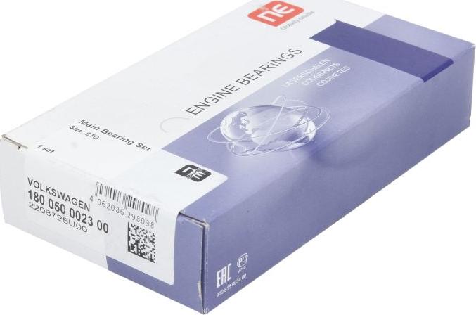 NE 180050002300 - Комплект підшипників колінчастого вала autocars.com.ua