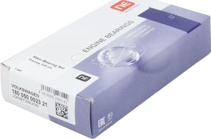 NE 180050002321 - Комплект підшипників колінчастого вала autocars.com.ua