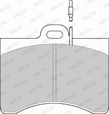 Necto FD153A - Тормозные колодки, дисковые, комплект autodnr.net