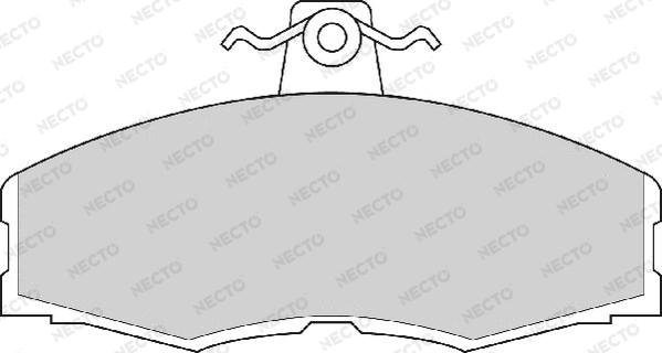 Necto FD213A - Тормозные колодки, дисковые, комплект autodnr.net