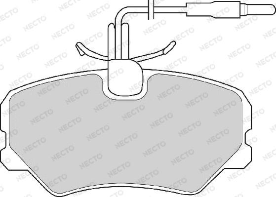 Necto FD2405A - Тормозные колодки, дисковые, комплект autodnr.net