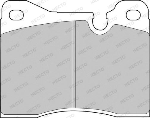 Necto FD4034A - Тормозные колодки, дисковые, комплект autodnr.net