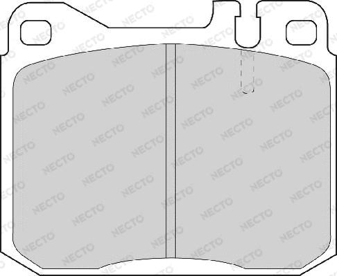 Necto FD4093A - Тормозные колодки, дисковые, комплект autodnr.net