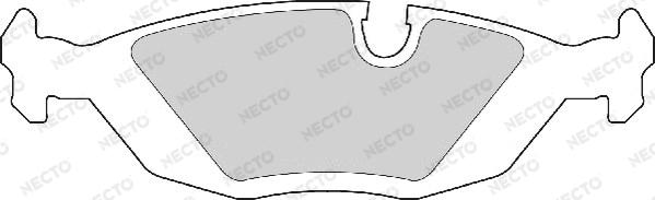 Necto FD412A - Тормозные колодки, дисковые, комплект autodnr.net