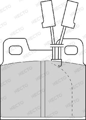 Necto FD4158A - Тормозные колодки, дисковые, комплект autodnr.net