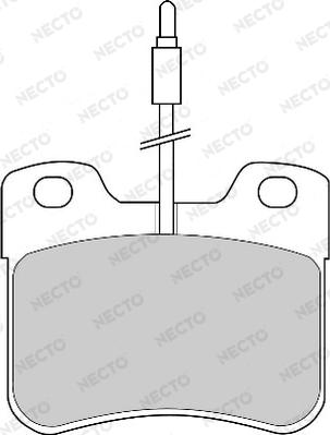 Necto FD4175A - Тормозные колодки, дисковые, комплект autodnr.net