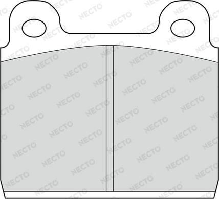 Necto FD497V - Тормозные колодки, дисковые, комплект autodnr.net