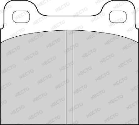 Necto FD50A - Тормозные колодки, дисковые, комплект autodnr.net