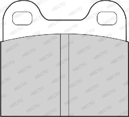 Necto FD52A - Тормозные колодки, дисковые, комплект autodnr.net