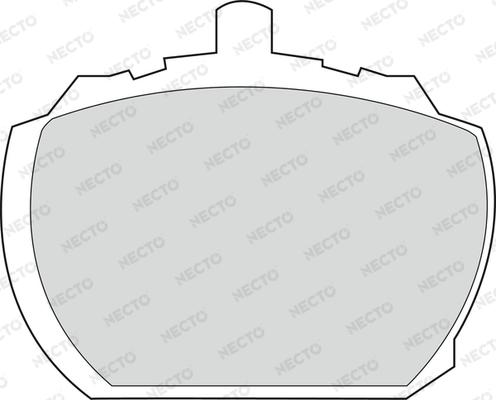 Necto FD571V - Гальмівні колодки, дискові гальма autocars.com.ua