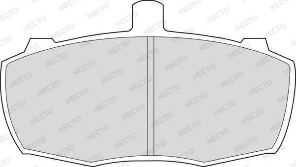 Necto FD580V - Гальмівні колодки, дискові гальма autocars.com.ua