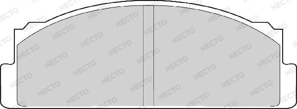 Necto FD607A - Тормозные колодки, дисковые, комплект autodnr.net