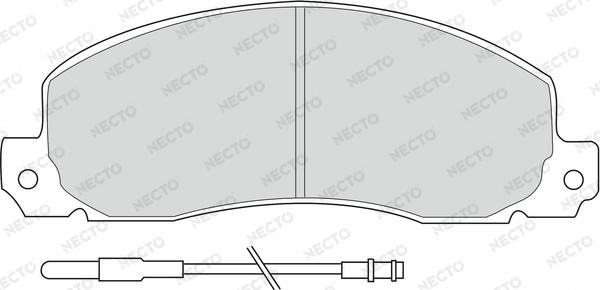 Necto FD6091V - Тормозные колодки, дисковые, комплект autodnr.net