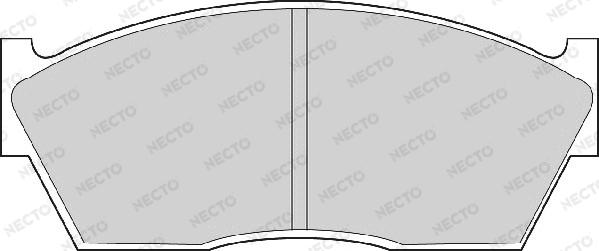 Necto FD6105A - Тормозные колодки, дисковые, комплект autodnr.net