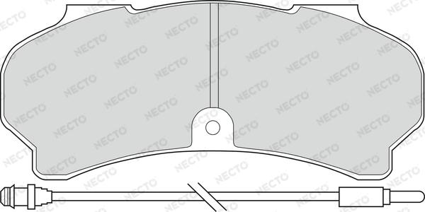 Necto FD6108V - Гальмівні колодки, дискові гальма autocars.com.ua