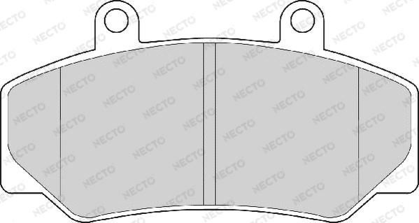 Necto FD6136A - Гальмівні колодки, дискові гальма autocars.com.ua