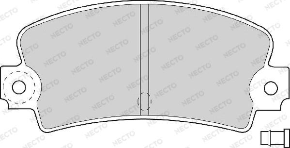 Necto FD614A - Гальмівні колодки, дискові гальма autocars.com.ua