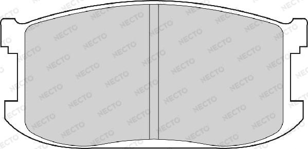 Necto FD6194A - Тормозные колодки, дисковые, комплект autodnr.net