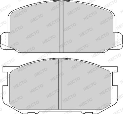 Necto FD6196A - Гальмівні колодки, дискові гальма autocars.com.ua