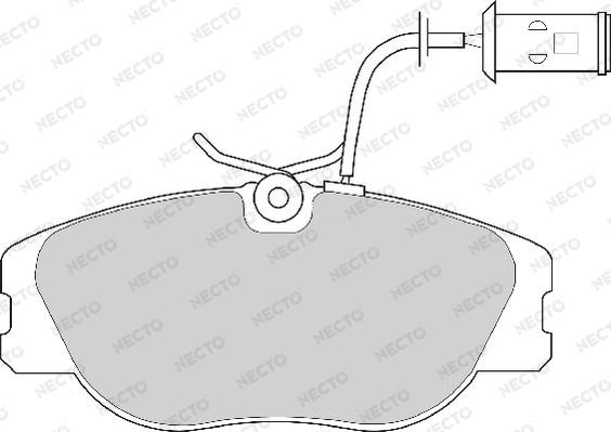 Necto FD6243A - Тормозные колодки, дисковые, комплект autodnr.net