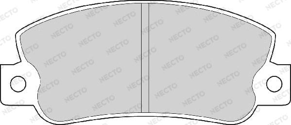 Necto FD6250A - Тормозные колодки, дисковые, комплект autodnr.net