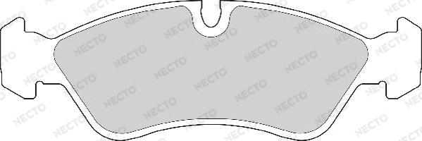 Necto FD6277A - Тормозные колодки, дисковые, комплект autodnr.net