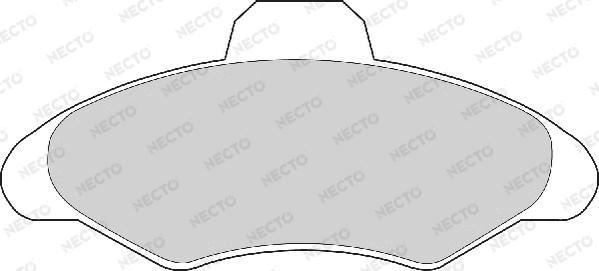 Necto FD6314A - Тормозные колодки, дисковые, комплект autodnr.net