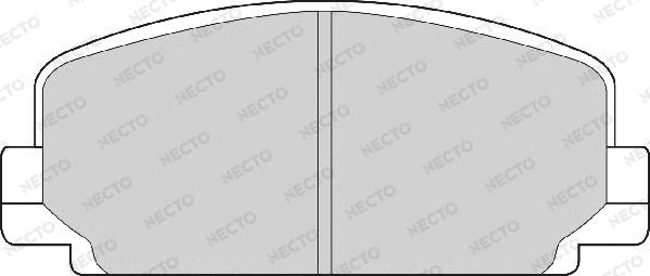 Necto FD6332A - Тормозные колодки, дисковые, комплект autodnr.net