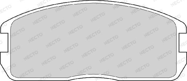 Necto FD6337A - Тормозные колодки, дисковые, комплект autodnr.net