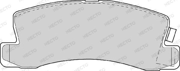 Necto FD6345A - Гальмівні колодки, дискові гальма autocars.com.ua