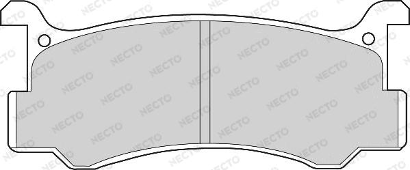 Necto FD6347A - Тормозные колодки, дисковые, комплект autodnr.net