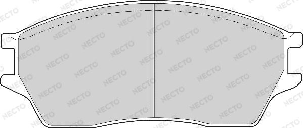 Necto FD6351A - Тормозные колодки, дисковые, комплект autodnr.net