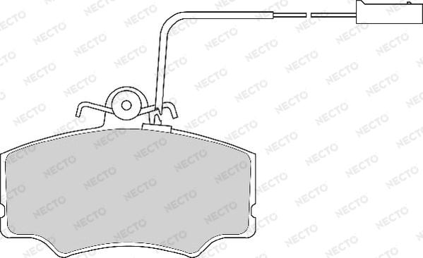 Necto FD6366A - Гальмівні колодки, дискові гальма autocars.com.ua